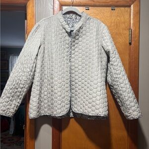Women's Quilted Jacket - Gray